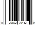 Barcode Image for UPC code 020892004429