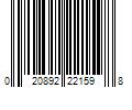 Barcode Image for UPC code 020892221598