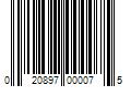 Barcode Image for UPC code 020897000075