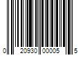 Barcode Image for UPC code 020930000055