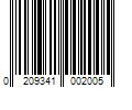 Barcode Image for UPC code 0209341002005