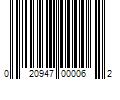 Barcode Image for UPC code 020947000062