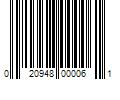 Barcode Image for UPC code 020948000061