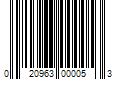 Barcode Image for UPC code 020963000053