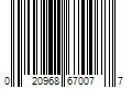 Barcode Image for UPC code 020968670077