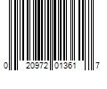 Barcode Image for UPC code 020972013617