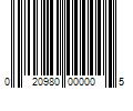 Barcode Image for UPC code 020980000005