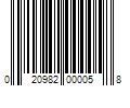 Barcode Image for UPC code 020982000058