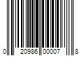 Barcode Image for UPC code 020986000078