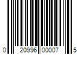 Barcode Image for UPC code 020996000075