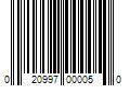 Barcode Image for UPC code 020997000050