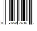 Barcode Image for UPC code 021000000487