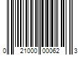 Barcode Image for UPC code 021000000623