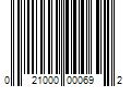 Barcode Image for UPC code 021000000692