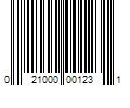 Barcode Image for UPC code 021000001231