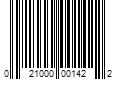 Barcode Image for UPC code 021000001422