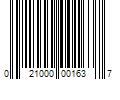 Barcode Image for UPC code 021000001637