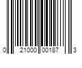 Barcode Image for UPC code 021000001873