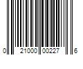 Barcode Image for UPC code 021000002276