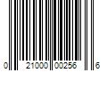 Barcode Image for UPC code 021000002566