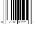 Barcode Image for UPC code 021000002627