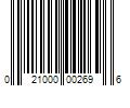 Barcode Image for UPC code 021000002696