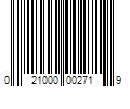 Barcode Image for UPC code 021000002719