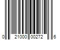 Barcode Image for UPC code 021000002726