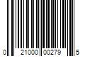 Barcode Image for UPC code 021000002795