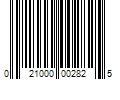 Barcode Image for UPC code 021000002825