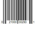 Barcode Image for UPC code 021000002931