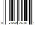 Barcode Image for UPC code 021000003181