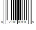 Barcode Image for UPC code 021000003303