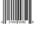 Barcode Image for UPC code 021000003525