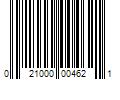 Barcode Image for UPC code 021000004621