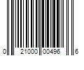 Barcode Image for UPC code 021000004966