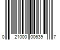 Barcode Image for UPC code 021000006397