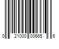 Barcode Image for UPC code 021000006656