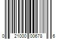 Barcode Image for UPC code 021000006786