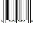 Barcode Image for UPC code 021000007356