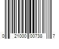 Barcode Image for UPC code 021000007387