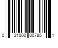 Barcode Image for UPC code 021000007851