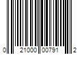 Barcode Image for UPC code 021000007912