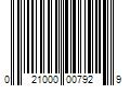 Barcode Image for UPC code 021000007929