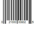 Barcode Image for UPC code 021000008025