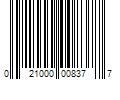 Barcode Image for UPC code 021000008377