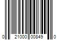 Barcode Image for UPC code 021000008490