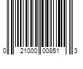 Barcode Image for UPC code 021000008513