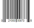 Barcode Image for UPC code 021000008735