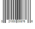 Barcode Image for UPC code 021000008766